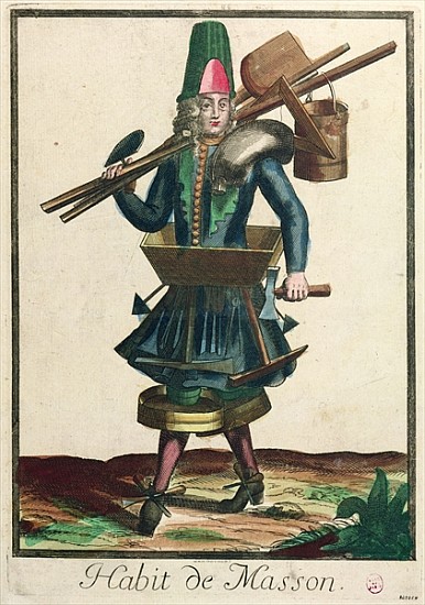The Mason''s Costume od Bonnart (Family of Engravers)