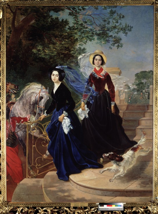 Portrait of Shishmaryev's Sisters od Brüllow