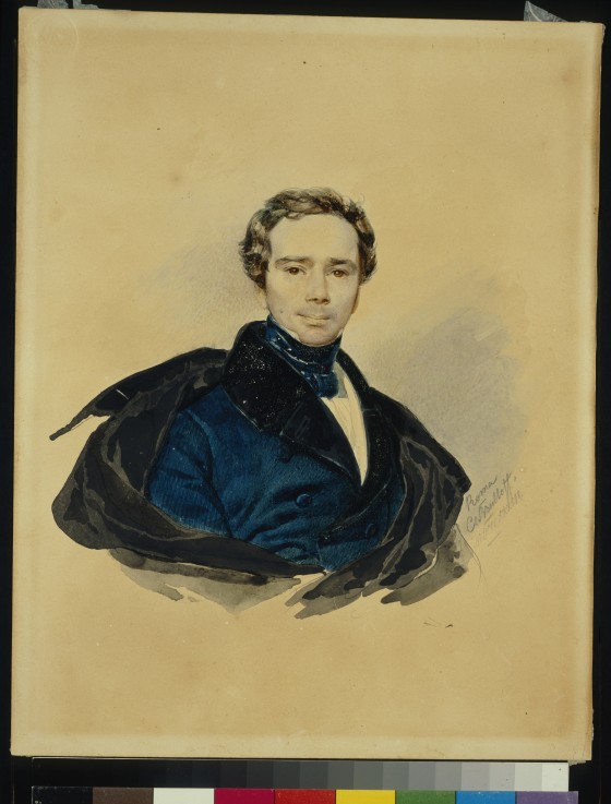 Portrait of Count Fyodor Fyodorovich Golitsyn (1794-1854) od Brüllow