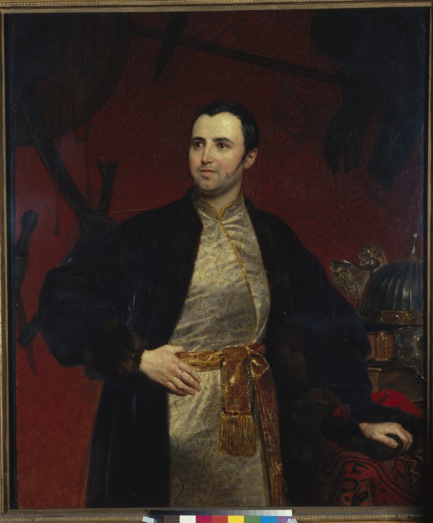 Portrait of Prince Mikhail Andreyevich Obolensky (1805-1873) od Brüllow