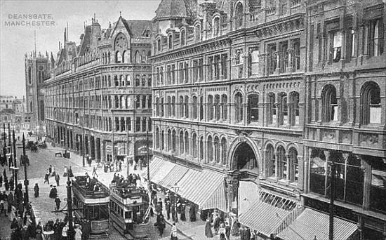 Deansgate, Manchester, c.1910 od English Photographer