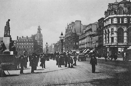 Piccadilly, Manchester, c.1910 od English Photographer
