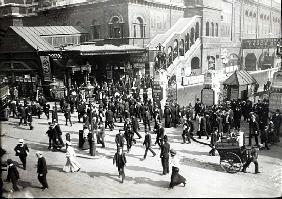 Broad Street Railway Station, London, c.1890