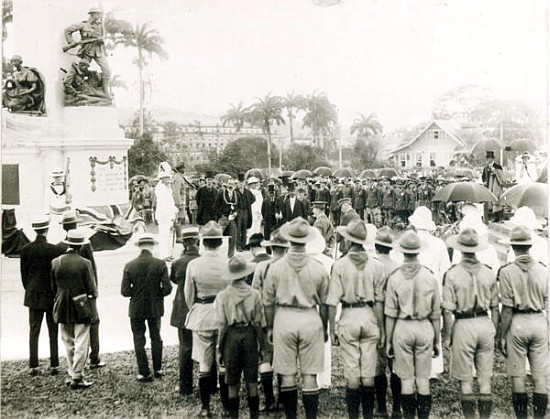 Unveiling of War Memorial, Port of Spain, Trinidad, c.1920 od English Photographer