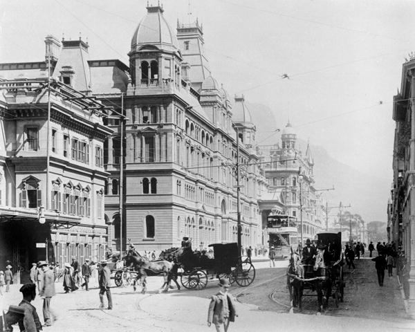 Cape Town: New Adderley Street, c.1914 ( b/w photo)  od French Photographer
