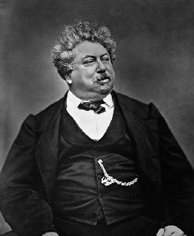 Alexandre Dumas pere (1802-70), from ''Galerie Contemporaine'', c.1874-78 (b/w photo) 