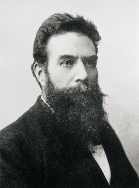 Wilhelm Konrad Roentgen (1845-1923) c.1896 (b/w photo)  od German Photographer