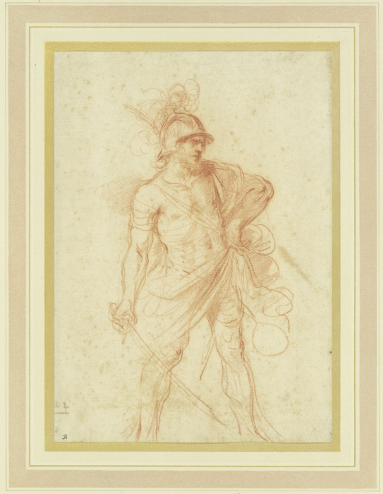 Stehender römischer Krieger od Guercino (Giovanni Francesco Barbieri)