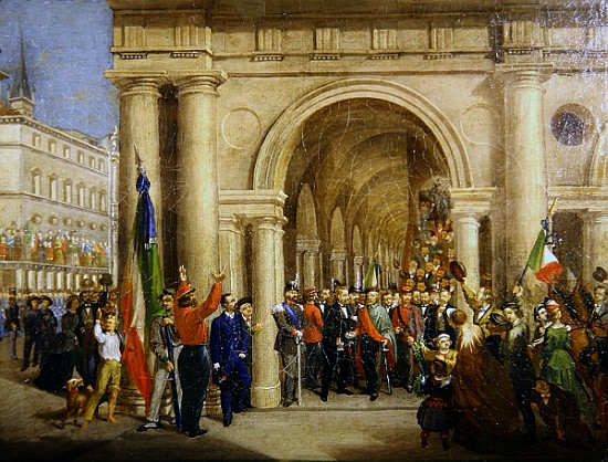 Giuseppe Garibaldi in Vicenza, 7th March 1867 od Italian School