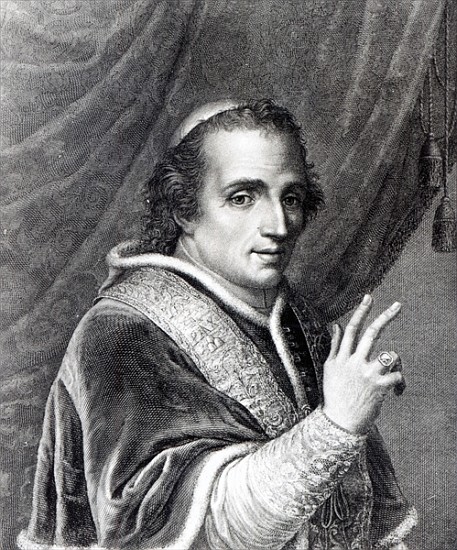 Pope Pius VII; engraved by Rafaello Morghen od Italian School