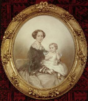 Mathilde Wesendonck and son