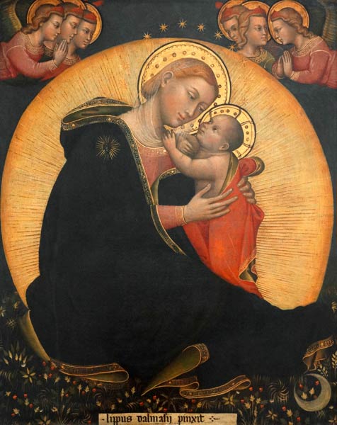 The Madonna of Humility, 1390-1400 (tempera on canvas) od Lippo di Dalmasio