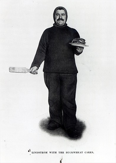 Lindstrom with the Buckwheat Cakes, from ''The South Pole'' by Roald E. Amundsen, c.1910-12 od Norwegian Photographer