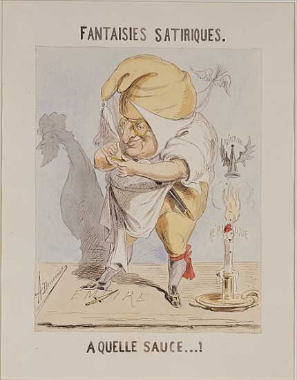 Satirical Fantasies, caricature of Adolphe Thiers (1797-1877) od A. Belloguet