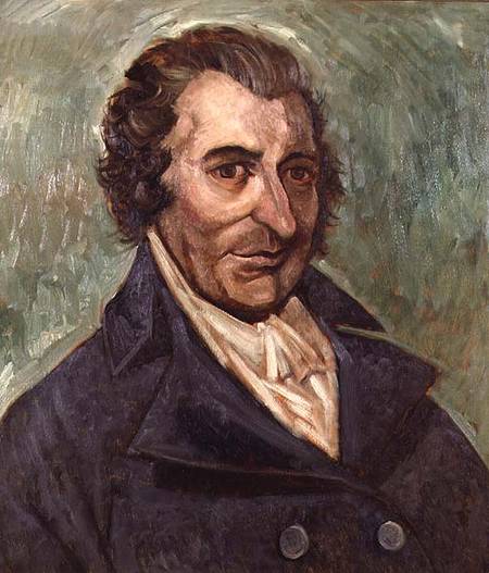 Portrait of Thomas Paine (1737-1809) od A. Easton