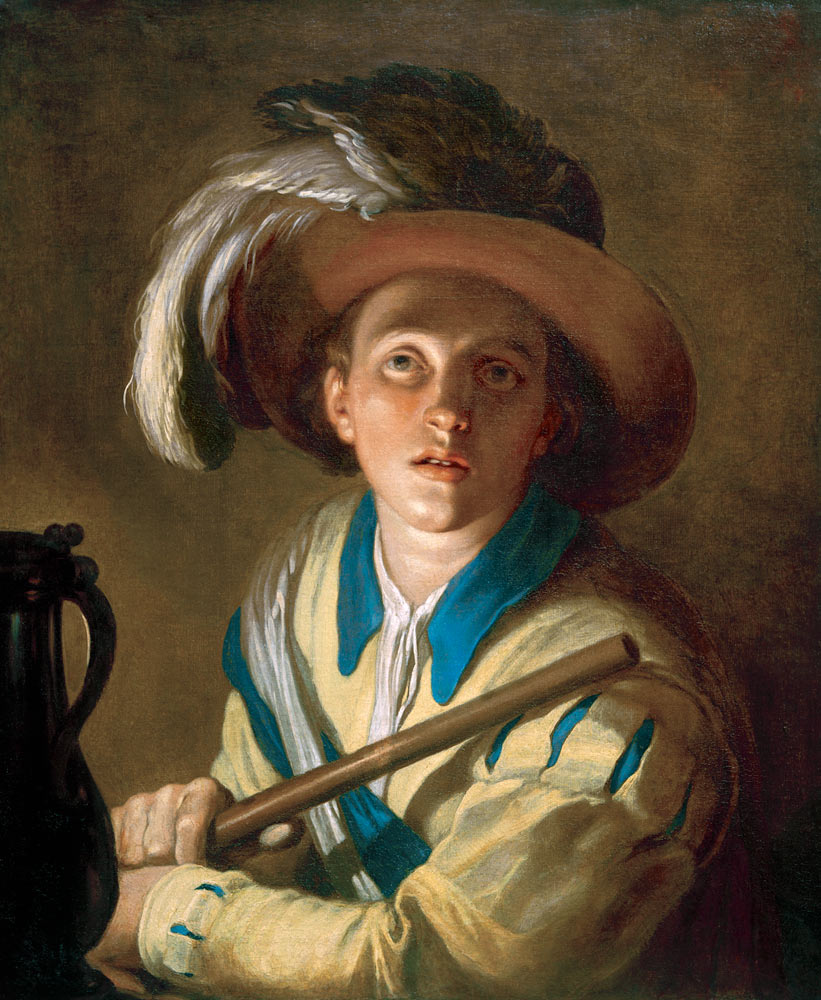 The flute player od Abraham Bloemaert