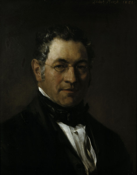 A.Menzel, Bildnis eines Herrn/ 1854 od Adolph Friedrich Erdmann von Menzel