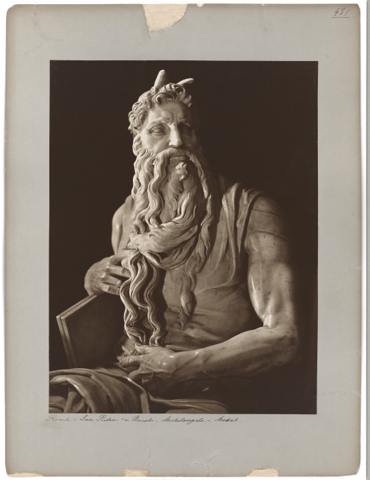 The Moses of Michelangelo od Adolphe Braun