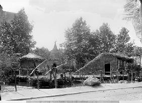 Lakeside village at the Universal Exhibition of 1889 in Paris, architect Charles Garnier (1825-98)