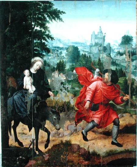 Flight into Egypt od Adriaen Isenbrandt or Isenbrant