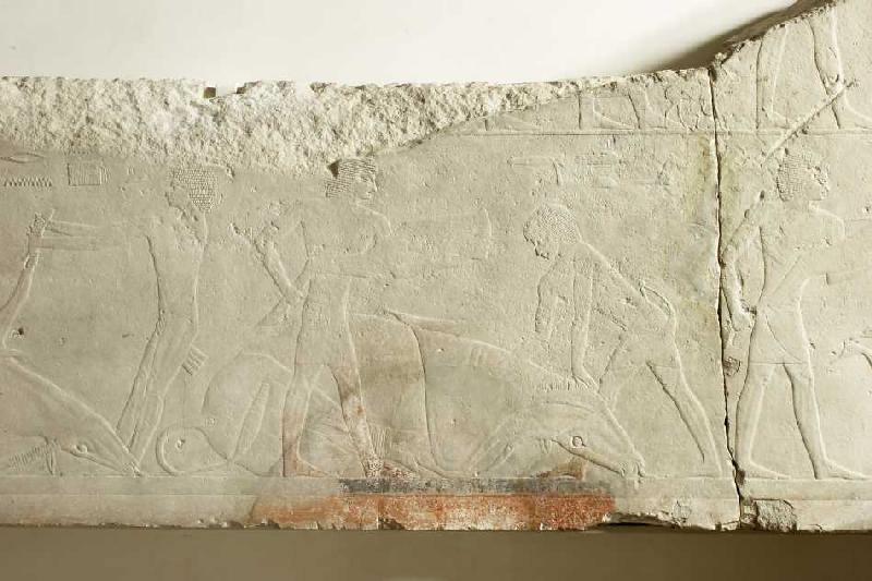 Relief aus dem Totentempel des Königs Sahure (mittlerer Teil) od Ägyptisch