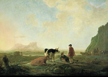 Herdsmen with cows od Aelbert Cuyp