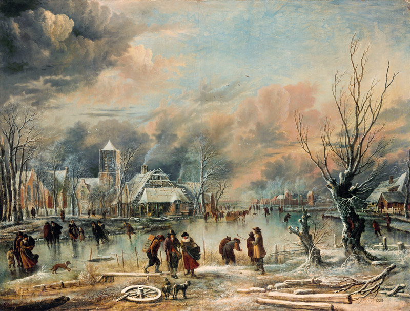 Winter landscape. od Aert van der Neer