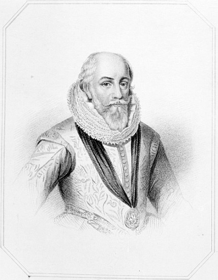 Edward Somerset, after an engraving from ''Lodge''s British Portraits'' od (after) English School