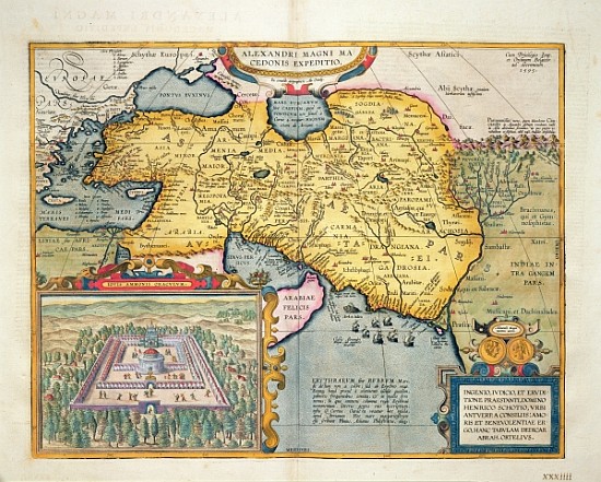 The Expedition of Alexander the Great, from the ''Theatrum Orbis Terrarum'' od (after) Abraham Ortelius