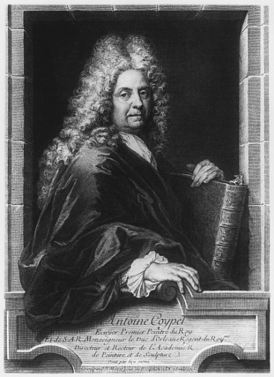Antoine Coypel, after a self portrait; engraved by Jean Baptiste Masse (1687-1767) 1717 od (after) Antoine Coypel