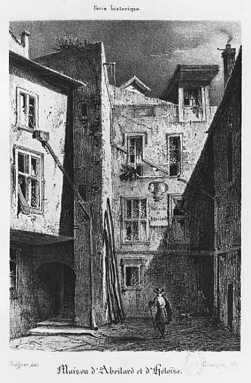 The House of Heloise and Abelard, illustration from ''Paris historique'', od (after) Auguste Jacques Regnier