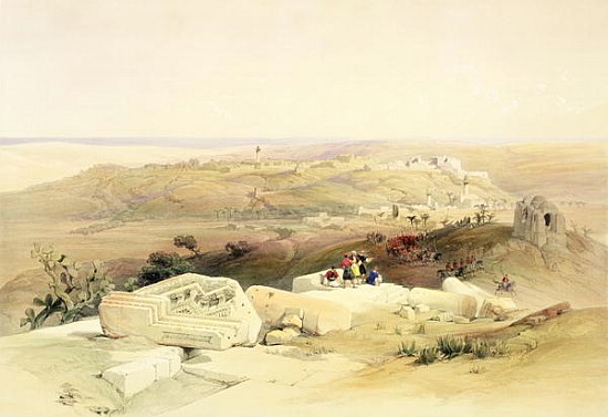Gaza, March 21st 1839, plate 59 from Volume II of ''The Holy Land''; engraved by Louis Haghe (1806-8 od (after) David Roberts