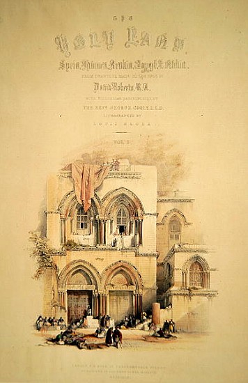 Titlepage from Volume I of ''The Holy Land''; engraved by Louis Haghe (1806-85) published in London od (after) David Roberts