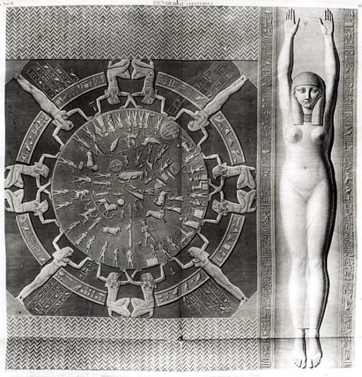 Dendera Zodiac; engraved in 1802 od (after) Dominique Vivant Denon