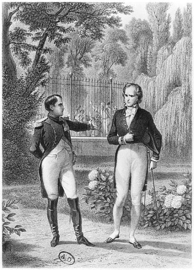Meeting Between Napoleon I (1769-1821) and Benjamin Constant de Rebecque (1767-1830) from ''Memoires od (after) Felix Philippoteaux