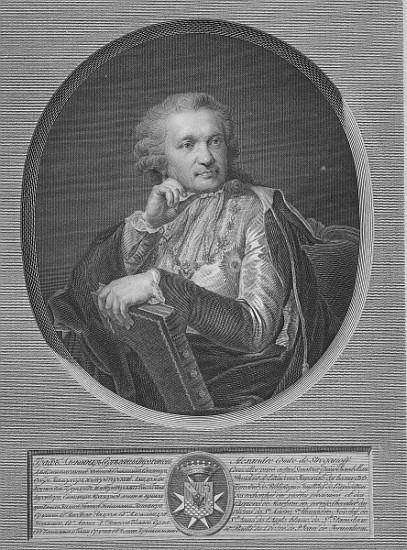 Count Stroganov; engraved by Ignaz Sebastian Klauber od (after) Johann Baptist I Lampi