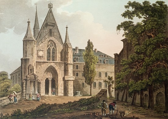 The College de Navarre in Paris; engraved by I. Hill od (after) John Claude Nattes