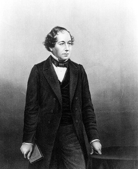 Benjamin Disraeli; engraved by D.J.Pound from a photograph od (after) John Jabez Edwin Paisley Mayall