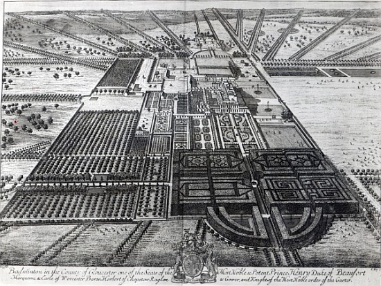 Badminton House in the County of Gloucester; engraved by Johannes Kip od (after) Leonard Knyff