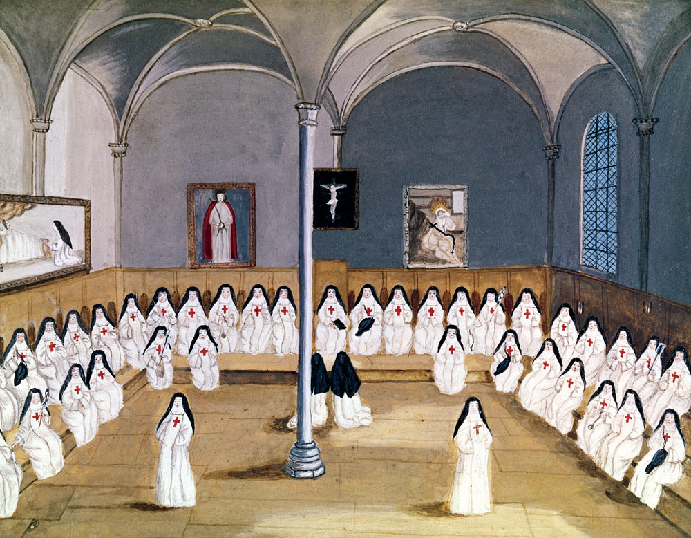 The Sisters of the Abbey from ''L''Abbaye de Port-Royal'' od (after) Louise Madelaine Cochin