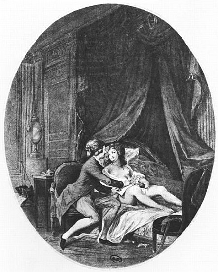 Valmont and Emilie, illustration from ''Les Liaisons Dangereuses'' Pierre Choderlos de Laclos (1741- od (after) Niclas II Lafrensen