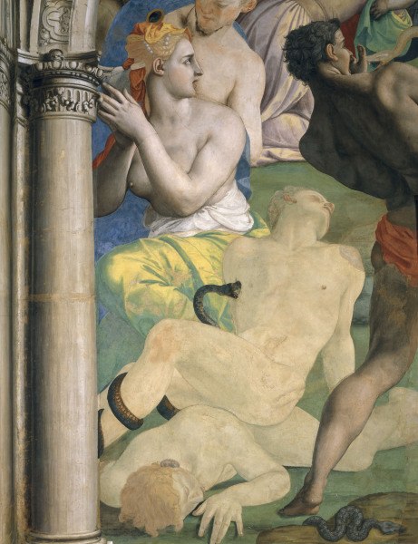 A.Bronzino, Brass Serpent, section od Agnolo Bronzino