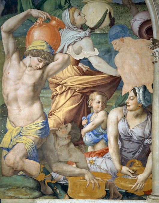 The Gathering of Manna (Detail) od Agnolo Bronzino