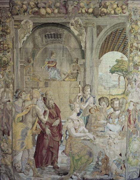 Joseph im Gefängnis / Bildteppich 1549 od Agnolo Bronzino