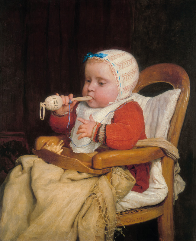 The little musician od Albert Anker