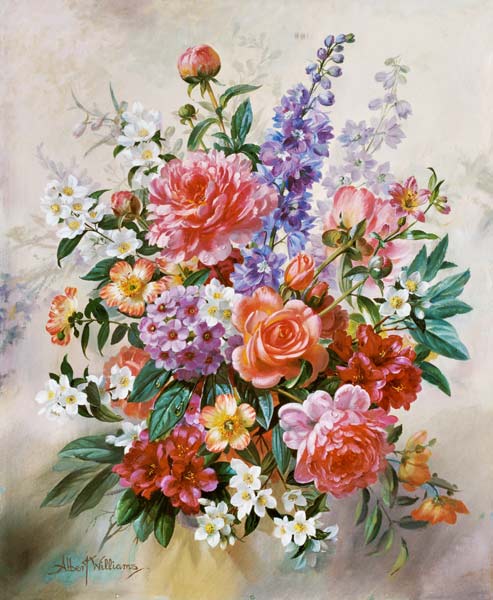A High Summer Bouquet (oil on canvas)d  od Albert  Williams