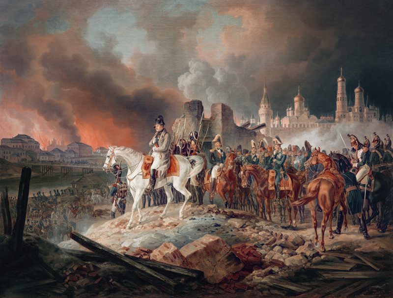 Napoleon Bonaparte in Moscow od Albrecht Adam