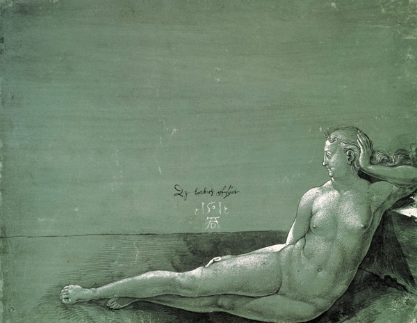 Liegende nackte Frau od Albrecht Dürer