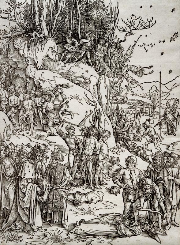 The Martyrdom of the Ten Thousand od Albrecht Dürer