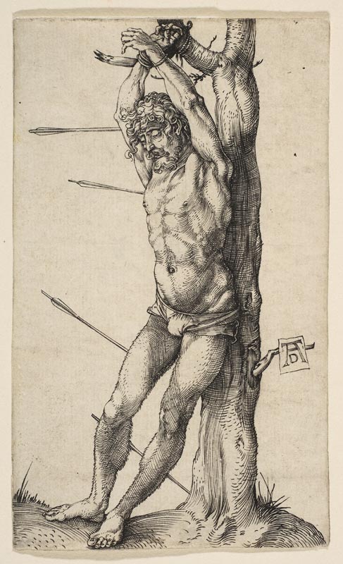 Saint Sebastian Tied to a Tree od Albrecht Dürer